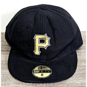 Pittsburgh Pirates MLB Baseball 59 FIFTY Black Hat Cap New Era Fit Size  8 inch